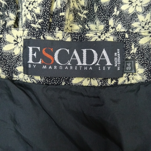 ESCADA BY MARGARETHA LEY LONG SKIRT SIZE 34 GREEN - Picture 8 of 9